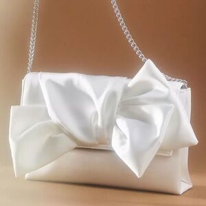 Jewel by Badgley Mischka Delilah Satin Sash Envelope Clutch